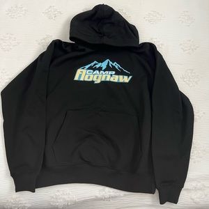 CAMP FLOG GNAW Festival Black Alpine Lineup Hoodie 2023 size Small
